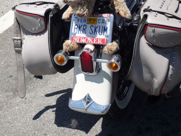 Interesting Plate on this Motorcycle