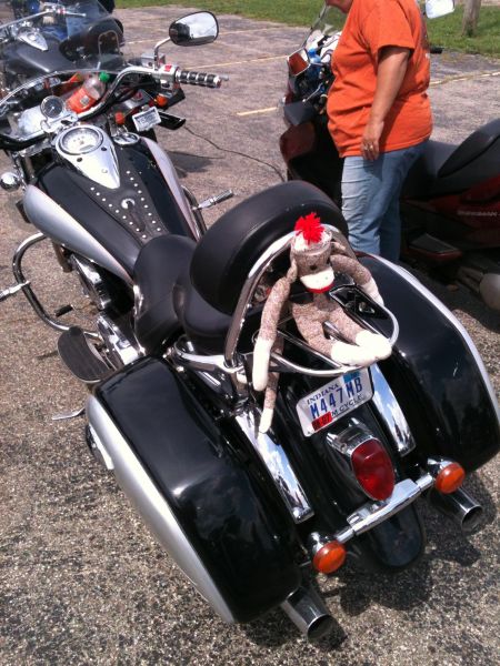 The monkey went on the benefit ride