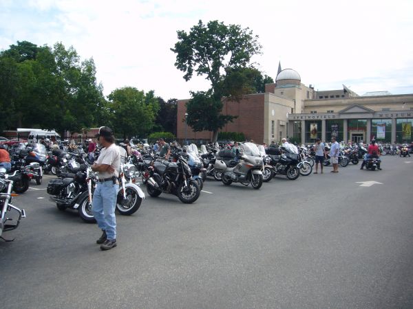 Museum main parking lot.