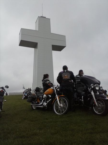 Blessing of the bikes @ Bald Knob Cross