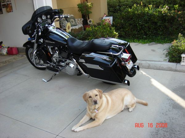 My bike &quot;Raiderette II&quot; and daughter &quot;Precious&qu