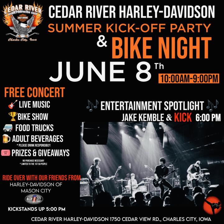 JUNE 8th SUMMER KICK OFF PARTY &amp;amp;amp; BIKE NIGHT