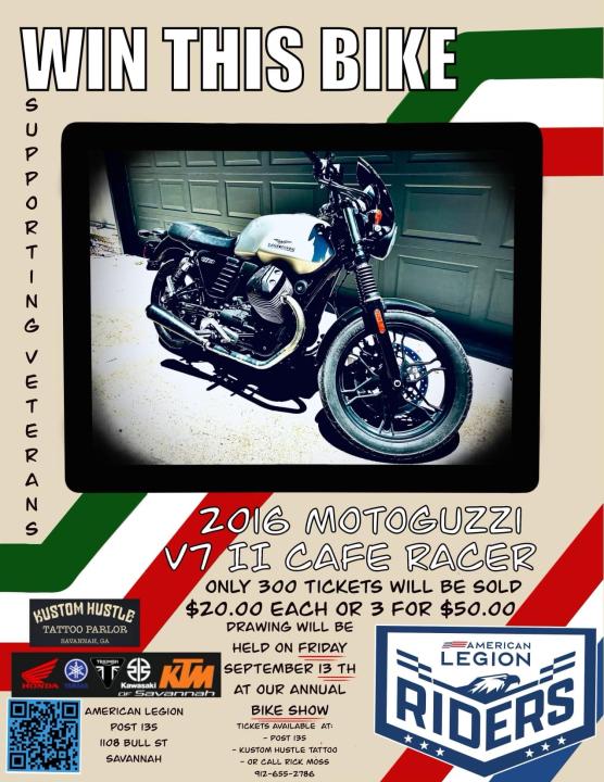 Win a Moto Guzzi Raffle 