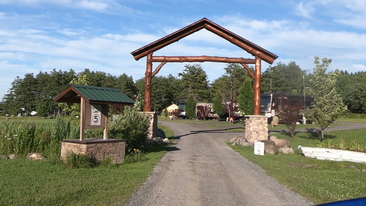 Entering our first campsite home