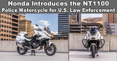 Honda Introduces the NT1100 Police Motorcycle