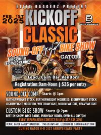 Kickoff Classic Sound Off and Custom Bike Show