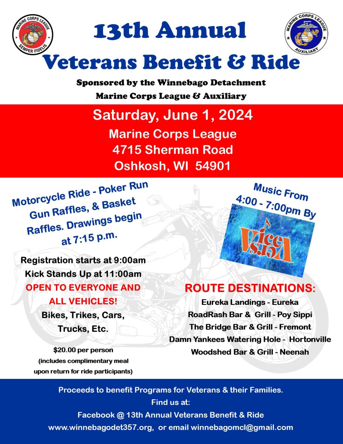 13th Annual Veterans Benefit & Ride