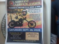 Sgt. Aaron Lavier Memorial Motorcycle Ride 