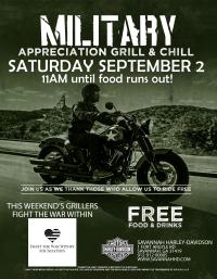 Military appreciation grill and chill