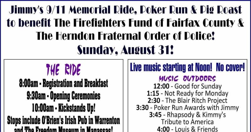 Jimmy's 9/11 Memorial Ride, Poker Run & Pig Roast 