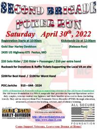 Second Brigade MC Poker Run for Veterans 