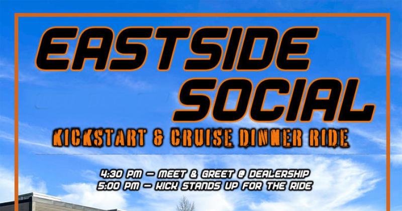 June Eastside Social - Kickstart & Cruise Dinner Ride