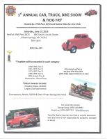 VFW Post 1674 & Native Warriors Car, Truck, Bike Show & Hog Fry