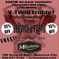 M1 Kustoms V- Twin Holiday Sales Event