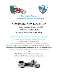 Blue Knights Delaware 1    42nd Annual Salvation Army Toy Run