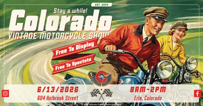 Colorado Vintage Motorcycle Show 2026