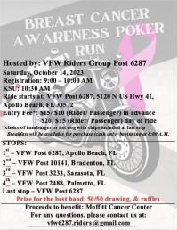 Breast cancer awareness Poker Run