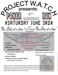 Poker Run for Hogs For Heroes