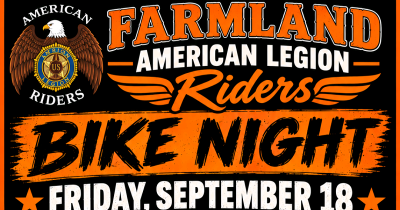 Farmland, In American Legion Bike Night!!