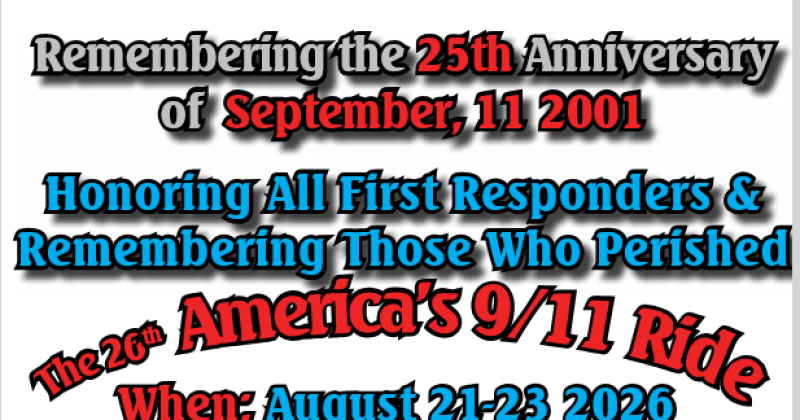 25th Anniversary 9/11 Ride - Fully Police Escorted