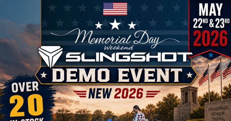 Memorial Day Polaris SLINGSHOT Demo Event and FREE GAS!