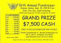 36th Annual Zinc City Fall Ride and Cash Drawing Party
