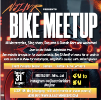 Sun. Aug. 31 NJLMR Bike Meet & Motorcycle contest