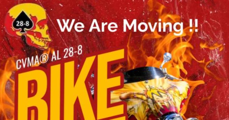 CVMA 28-8 End of Month Bike Night is Moving 