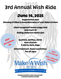 3rd Annual WISH RIDE FOR MAKE-A-WISH