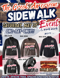 The Great American Sidewalk Event - One Day Only 