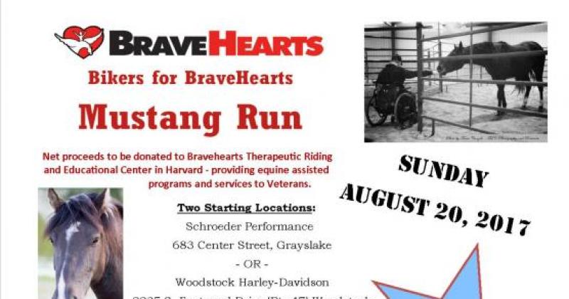 Bikers for BraveHearts Mustang Run
