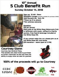 10th Annual 5 Club Benefit Run