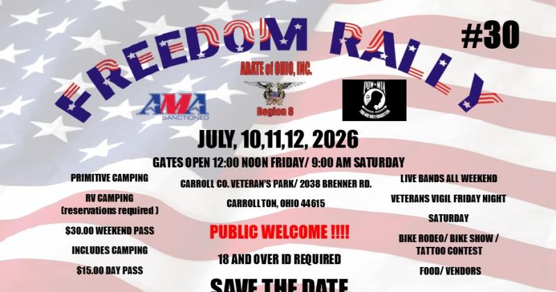 ABATE of Ohio, Inc., Region 8 Freedom Rally #30