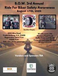 Biker safety awareness ride