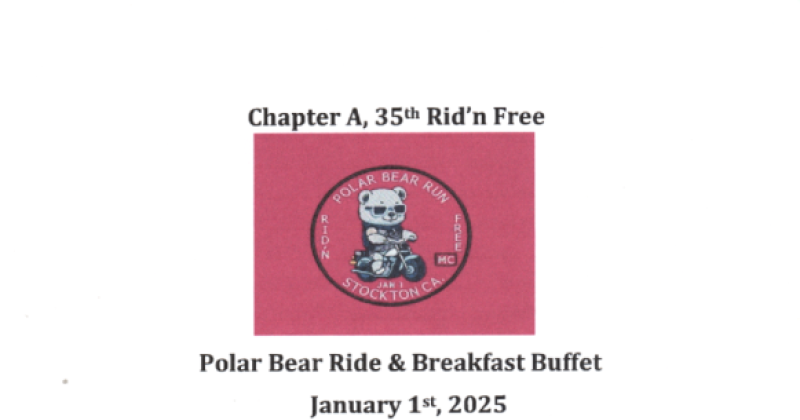 35th Rid'n Free Polar Bear Ride & Breakfast Buffet 