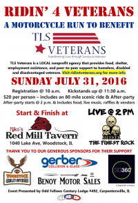 Ridin' 4 Veterans - A Benefit for TLS Veterans