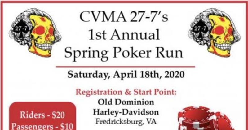 CVMA 27-7 1st Annual Spring Poker Run * POSTPONED *