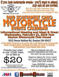 Southwest Ohio Motorcycle Calendar 