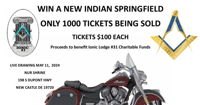 Ionic Lodge #31 Charitable Funds MC Raffle