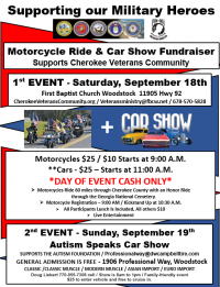 Support our Military Heroes - Car Show & Motorcycle Ride - Fundraiser