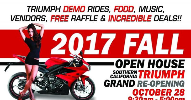 Fall Open House-Southern California Triumph GRAND Reopening!