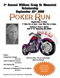 William Craig Sr Memorial Scholarship Poker Run