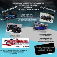 2nd Annual “Be The One” Car, Truck, Jeep and Bike Show 