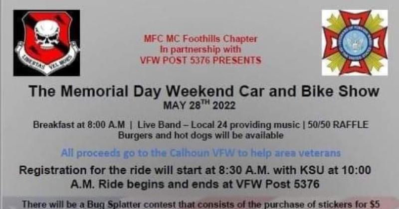 MFC Foothills and VFW Post 5376 Ride and car/motorcycle show