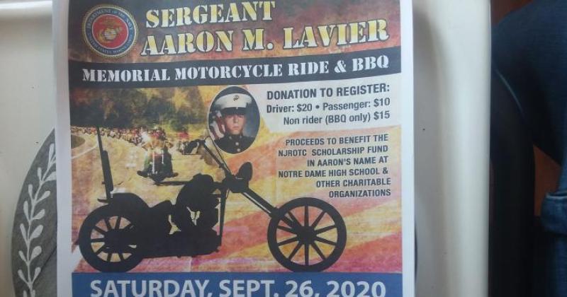 Sgt. Aaron Lavier Memorial Motorcycle Ride 