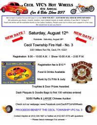 4th Annual - Cecil VFCs Hot Wheels Car & Bike Show