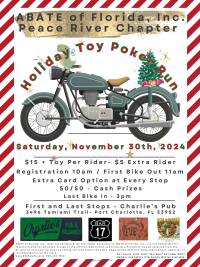 ABATE of Florida Peace River Chapter Holiday Toy Poker Run