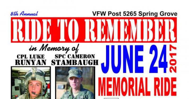 VFW Ride To Remember Memorial Ride