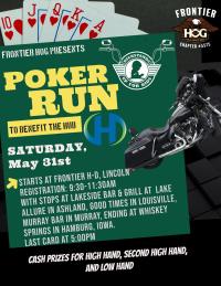 FRONTIER HOG KICKSTANDS UP FOR KIDS POKER RUN
