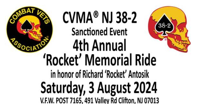CVMA NJ 38-2 4th Annual 'Rocket' Memorial Ride